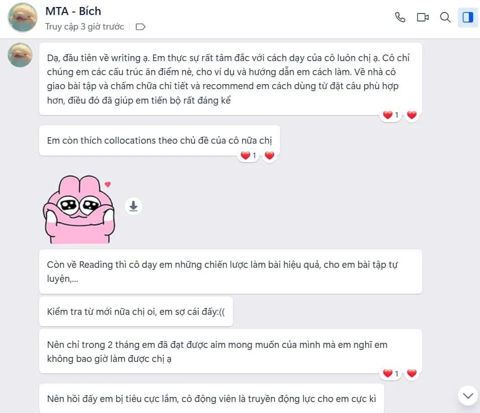 Feedback học viên