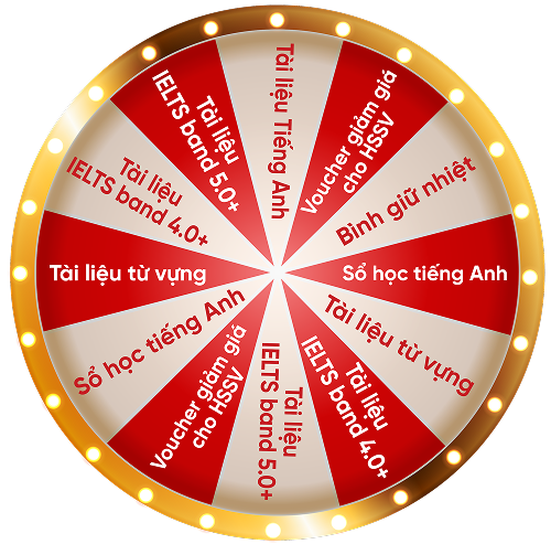 Vòng quay may mắn IELTS LangGo