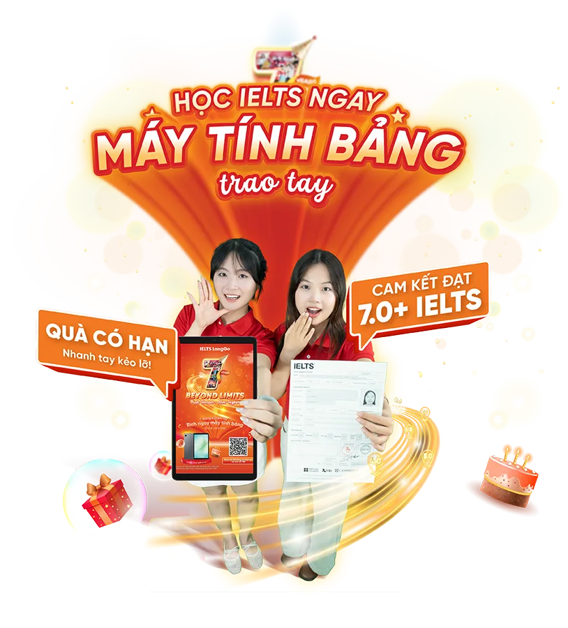 Đăng ký nhận ưu đãi và tư vấn miễn phí IELTS LangGo