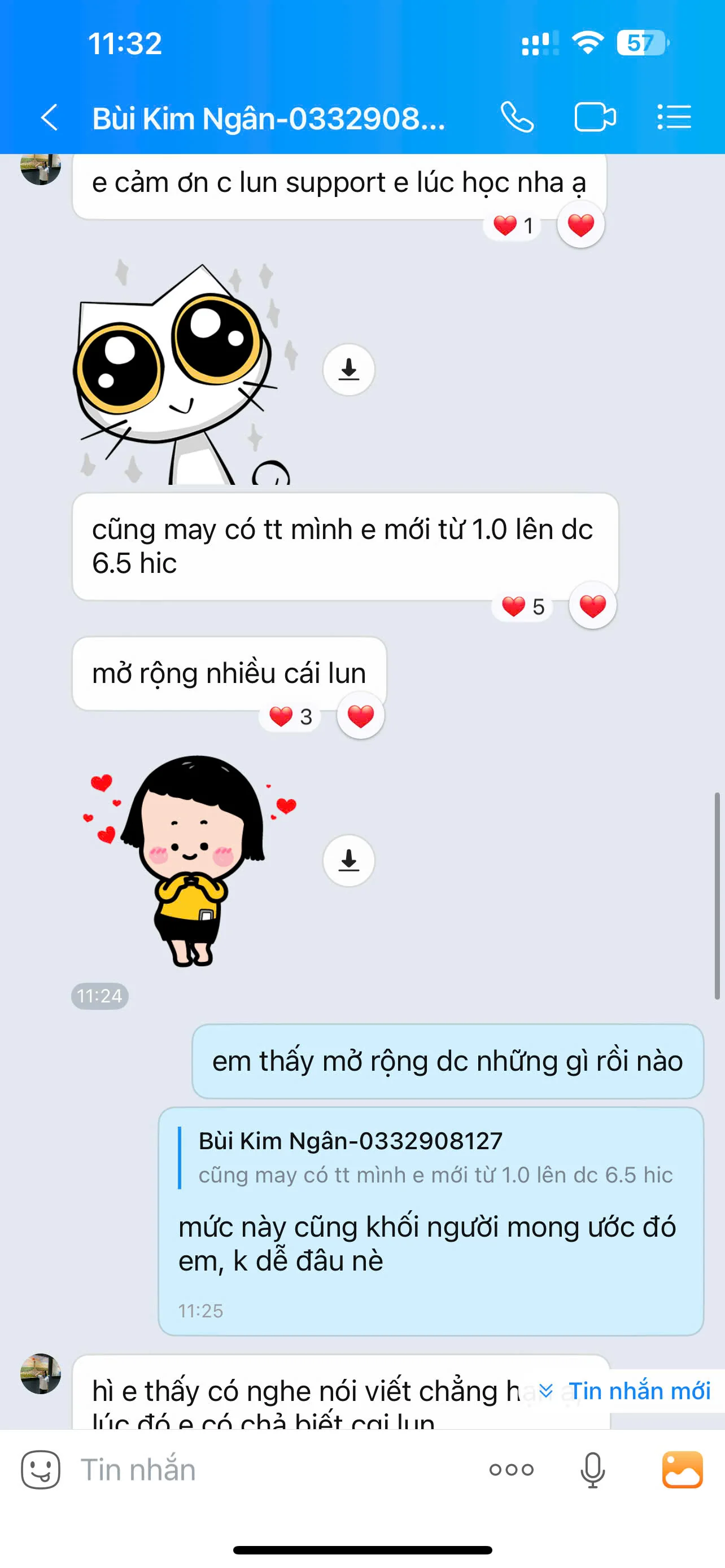 Chia sẻ học viên