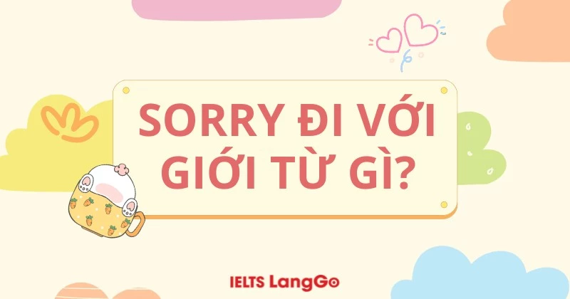 Sorry đi với giới từ gì? Cấu trúc và cách dùng cụ thể trong tiếng Anh