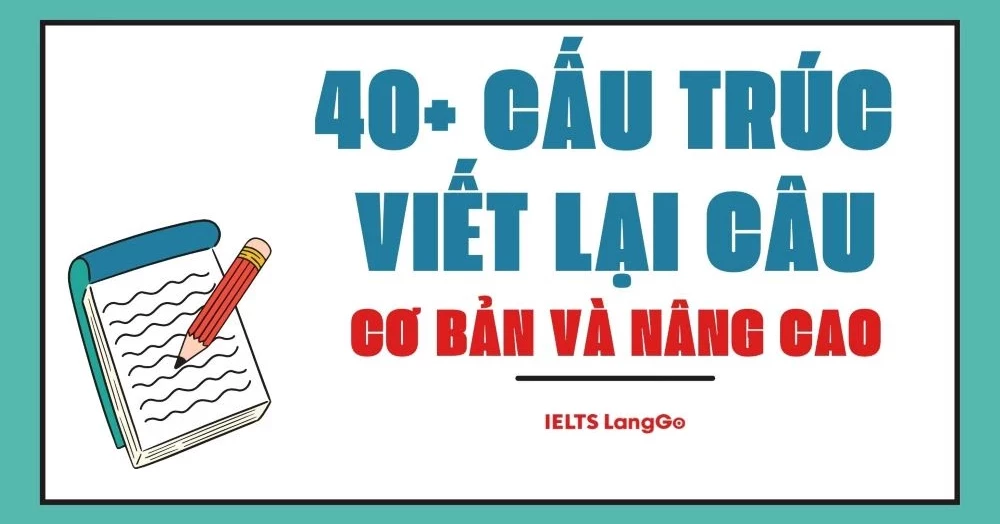 40+ Cấu trúc viết lại câu tiếng Anh: Nâng cao và cơ bản (Có bài tập)