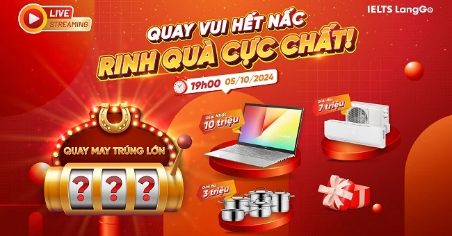 Sẵn sàng bùng cháy với Livestream hot nhất tháng 10 của IELTS LangGo