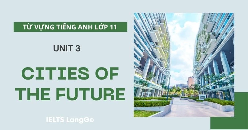 Từ vựng Unit 3 lớp 11 Global Success chủ đề Cities of the future