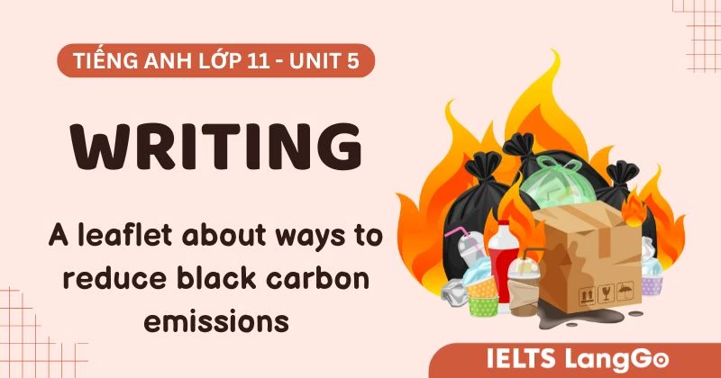 Soạn Writing Unit 5 lớp 11: A leaflet about ways to reduce black carbon emissions