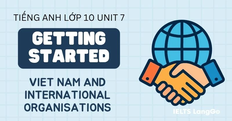 Tiếng Anh 10 Unit 7 Getting Started: Viet Nam and international organisations