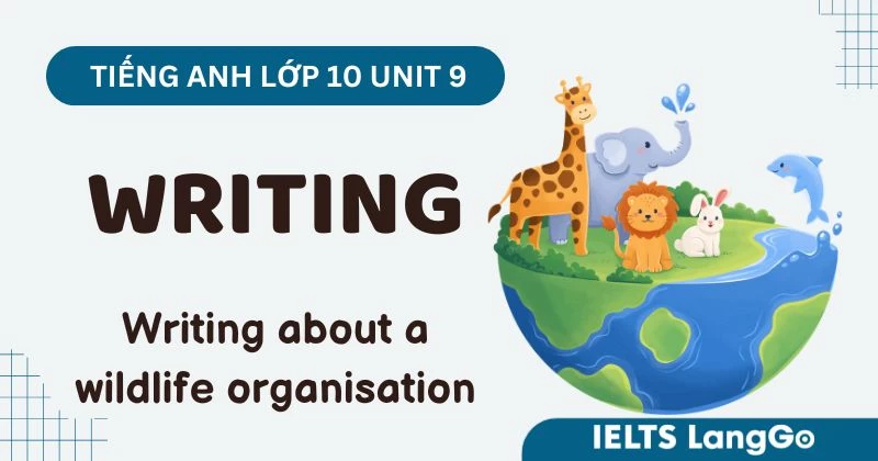 Tiếng Anh 10 Unit 9 Writing: Writing about a wildlife organisation