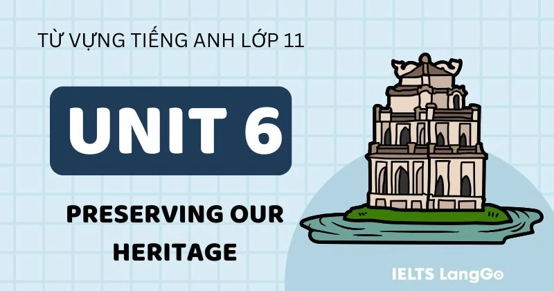 Tổng hợp Từ vựng Unit 6 lớp 11 Global Success: Preserving our heritage