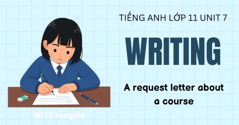 Giải Writing Unit 7 lớp 11 Global Success: A request letter about a course
