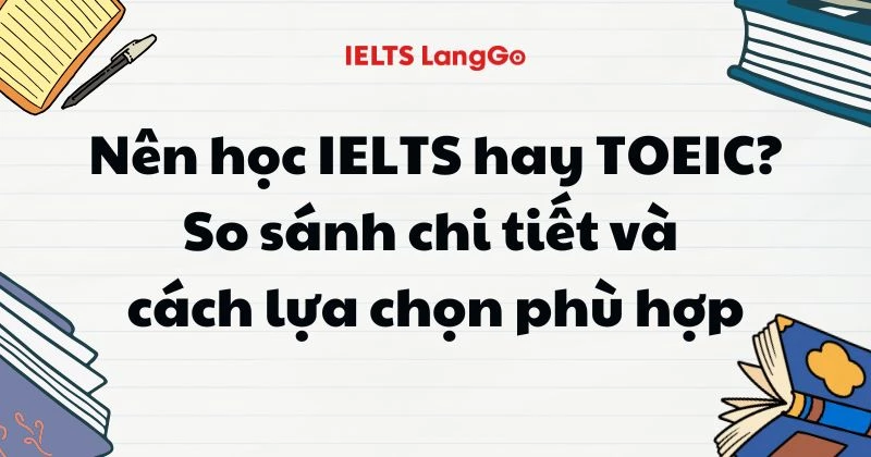 Nên học bằng TOEIC hay IELTS? Phương án tối ưu cho từng đối tượng
