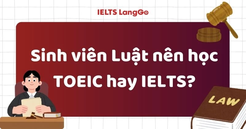 Sinh viên Luật nên học TOEIC hay IELTS?