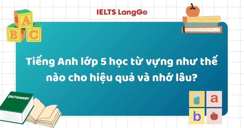 Học từ vựng tiếng Anh lớp 5 hiệu quả: Tổng hợp theo chủ đề và cách nhớ lâu