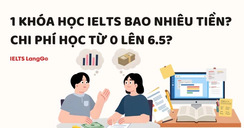 Học IELTS từ 0 lên 6.5 mất bao nhiêu tiền? Cập nhật chi phí 2026