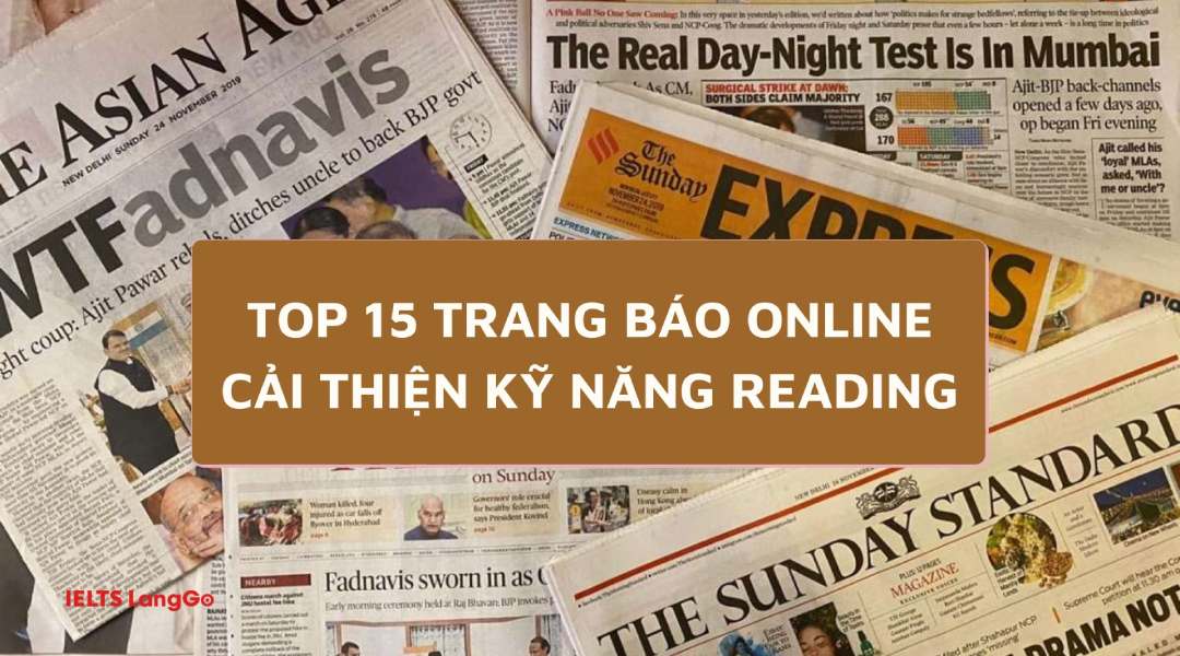 Top 15 trang báo online cải thiện kỹ năng Reading thần tốc