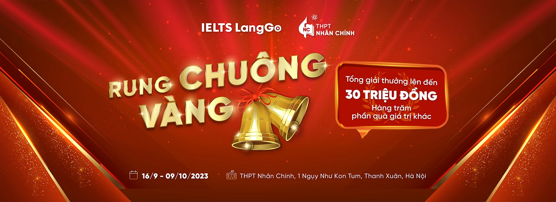 Gameshow trí thức Rung Chuông Vàng sẽ đến với THPT Nhân Chính vào tháng 10