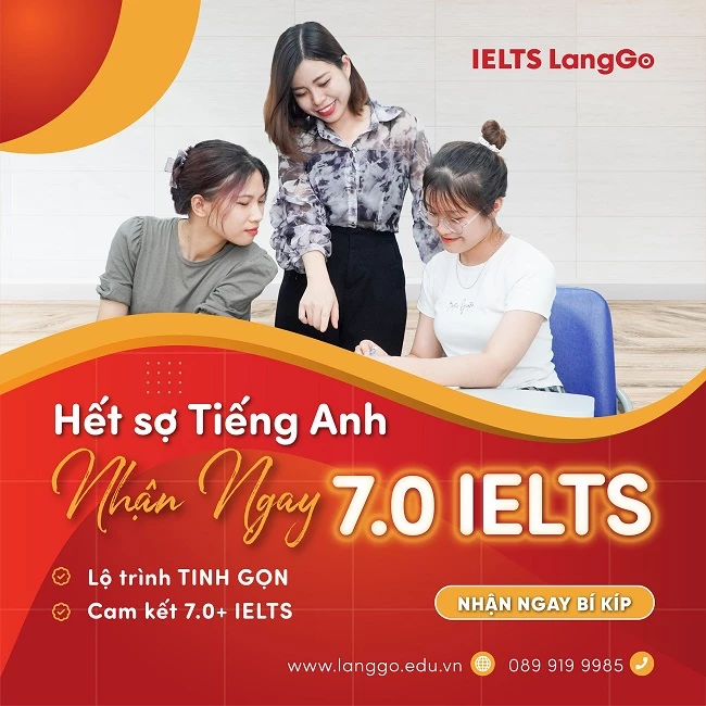 IELTS LangGo đồng hành cùng học viên chinh phục IELTS 7.0+