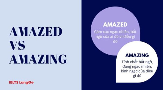 Sự khác biệt giữa Amazed và Amazing