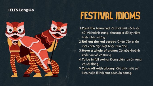 Idioms thú vị chủ đề Festival nên áp dụng