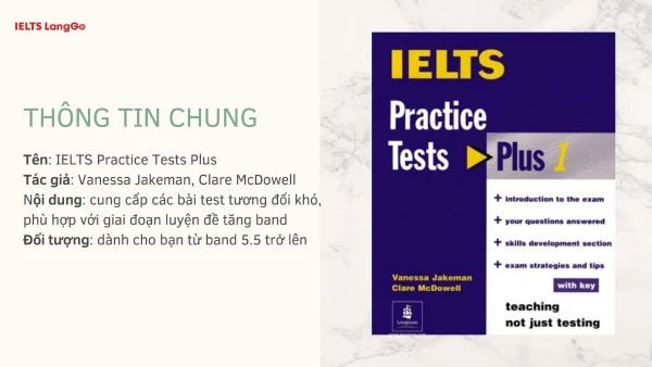 Thông tin chung về IELTS Practice Tests Plus 1 2 3