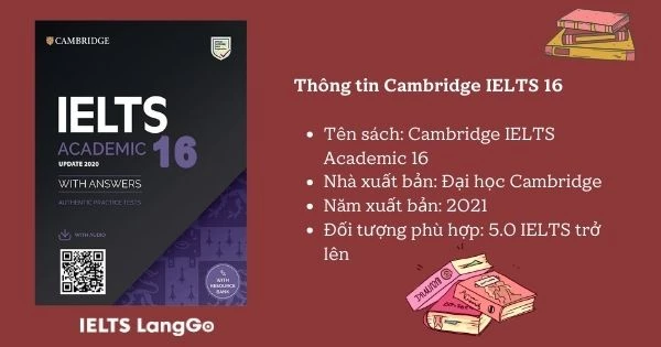 Thông tin cơ bản về cuốn sách Cambridge IELTS 16 Academic