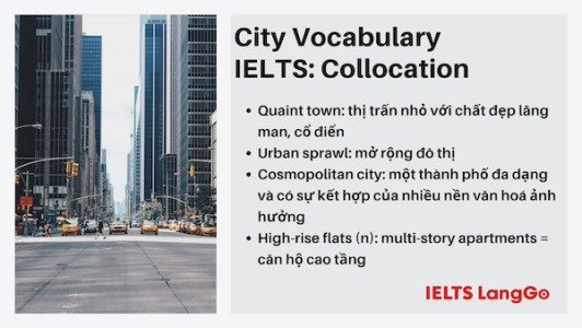 Khám phá các cụm Collocations City Vocabulary để gây ấn tượng với ban giám khảo ngay thôi!