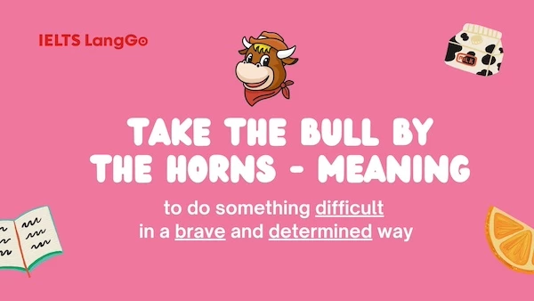 Take the bull by the horns meaning