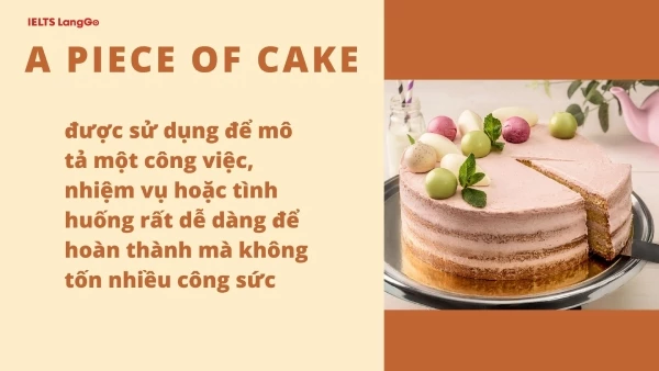 Trả lời câu hỏi It’s a piece of cake nghĩa là gì?