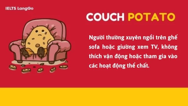 A couch potato là gì? Ví dụ với Couch potato