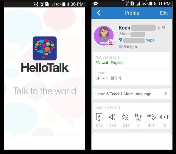 HelloTalk - app nói chuyện với người nước ngoài miễn phí