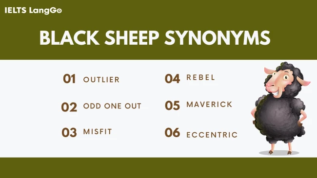 Các cụm từ đồng nghĩa với Black sheep