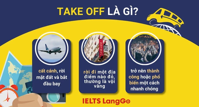 Ý nghĩa của Take off trong tiếng Anh