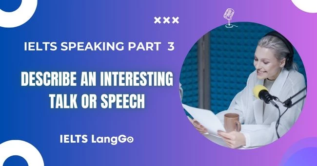 Describe an interesting talk or speech follow-up question Topic Talk/Speech