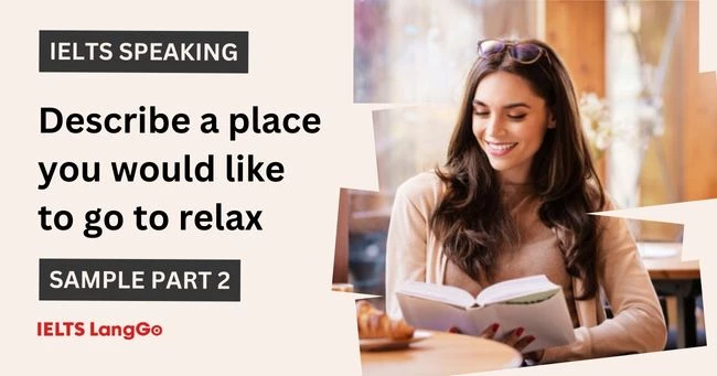 Describe a place you like to go to relax - Bookstore