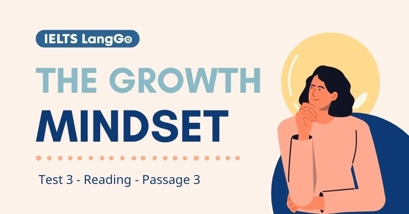 Giải chi tiết Cam 18: Test 4 - Reading passage 2: The growth mindset