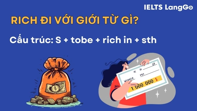 Rich + giới từ gì? Ví dụ với Rich in