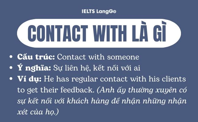 Contact with là gì?