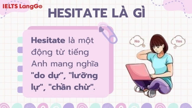 Hesitate là gì? Ví dụ với Hesitate trong tiếng Anh