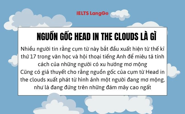 Nguồn gốc của idiom Head in the clouds