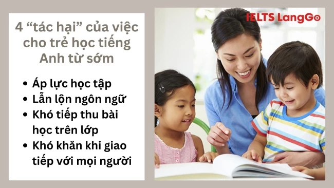 4 tác hại của việc cho trẻ học tiếng Anh từ sớm