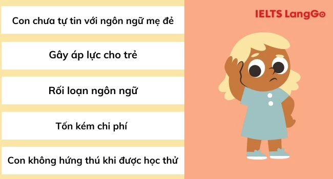 Các trường hợp không nên học tiếng Anh sớm