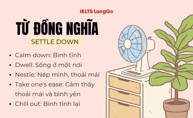 Settle down là gì? Cách dùng & từ đồng nghĩa với Settle down