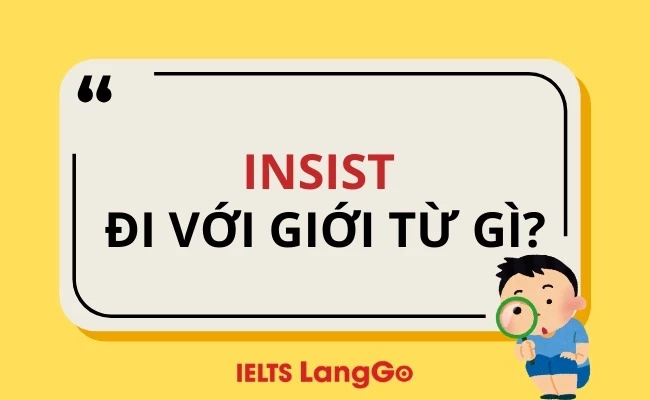 Insist đi với giới từ gì?