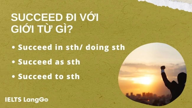 Succeed in là gì? Cách dùng Succeed in, Succeed as và Succeed to