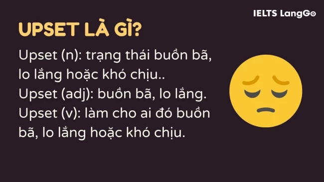 Upset nghĩa là gì? Ví dụ với Upset