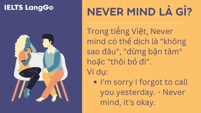 Never mind nghĩa là gì?