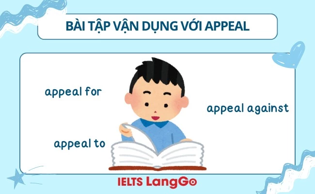 Bài tập vận dụng với appeal