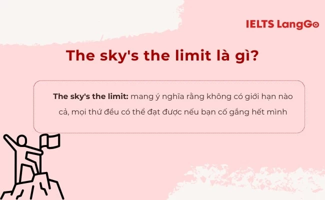 The sky’s the limit nghĩa là gì