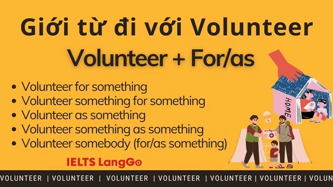 Giới từ đi với Volunteer