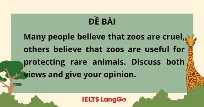 Phân tích đề và dàn ý Topic Animal IELTS Writing Task 2