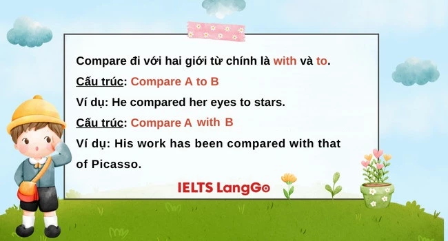 Giải đáp: Compare đi với giới từ gì?